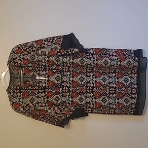 BGBG MAXAZRIA "TATI" EMBOIDERED BLACK DRESS M NWT